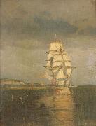 Carl Wilhelm Barth For regnbygen Spain oil painting artist